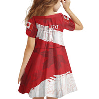 Canada WC2026 Soccer Custom Kid Short Sleeve Dress Les Rouges