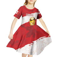 Canada WC2026 Soccer Custom Kid Short Sleeve Dress Les Rouges