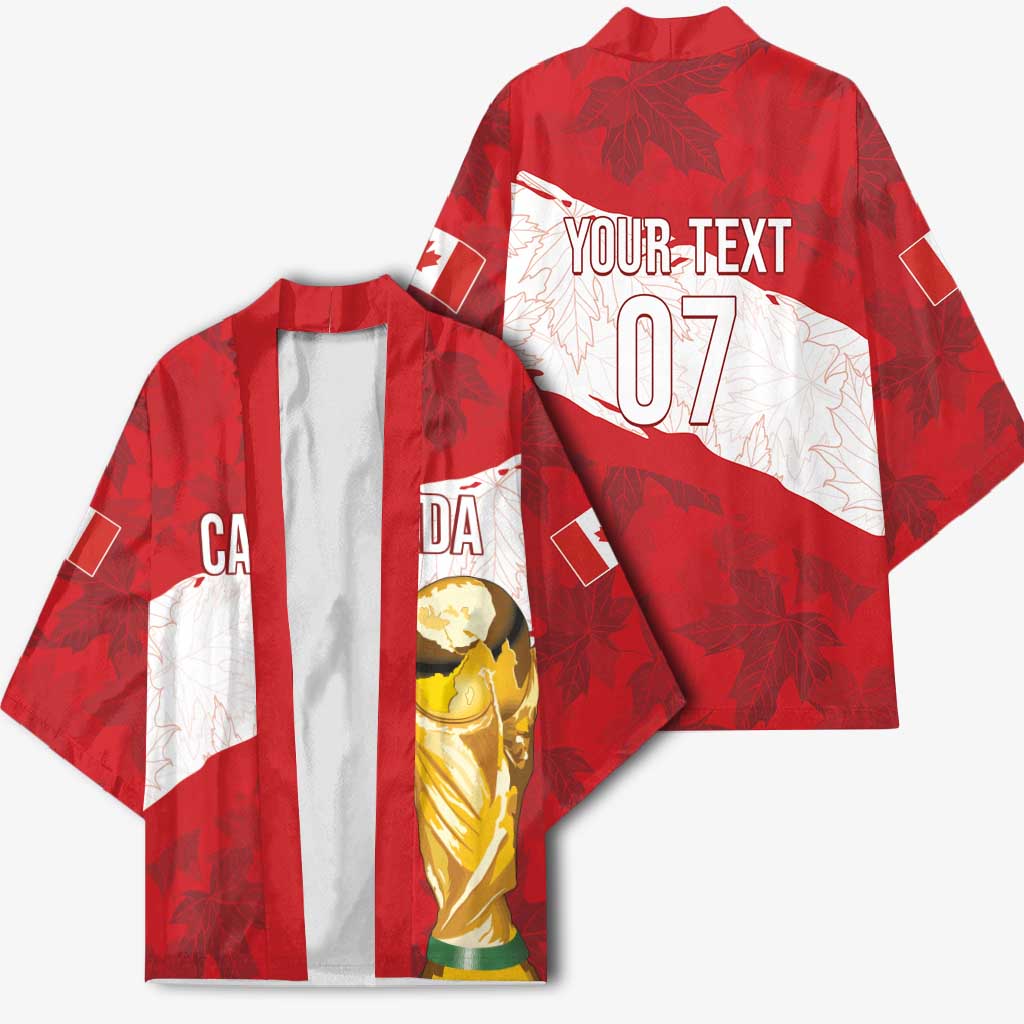 Canada WC2026 Soccer Custom Kimono Les Rouges