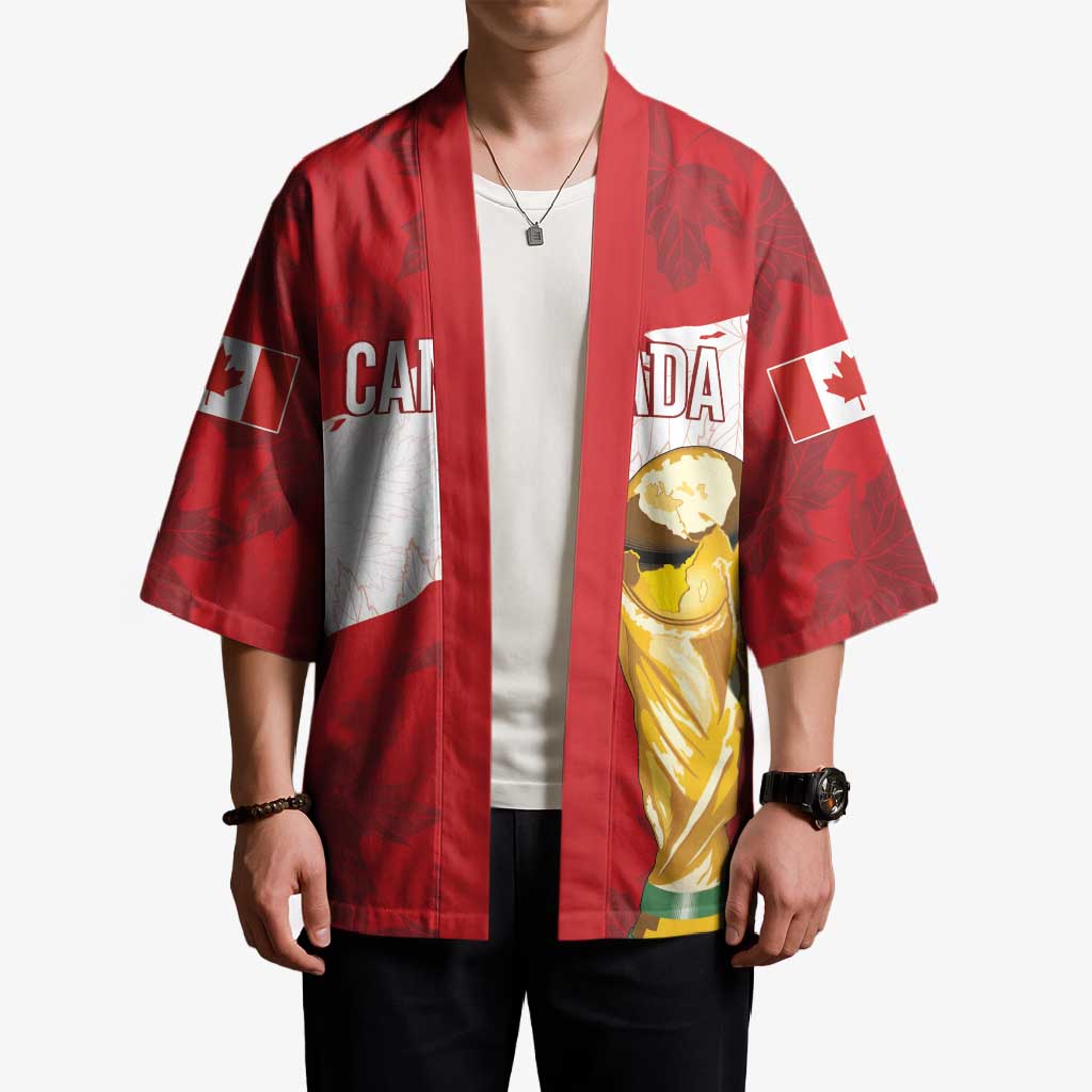 Canada WC2026 Soccer Custom Kimono Les Rouges