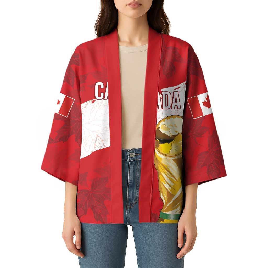 Canada WC2026 Soccer Custom Kimono Les Rouges