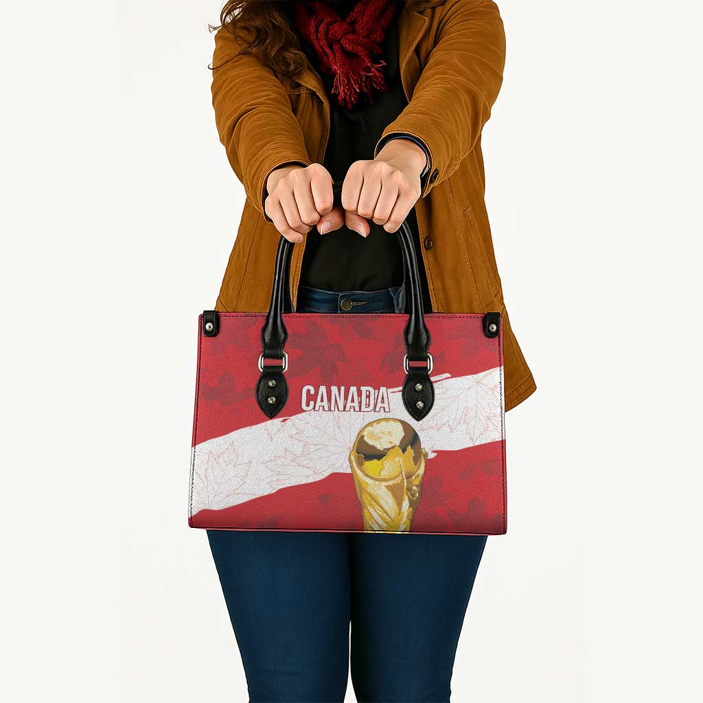 Canada WC2026 Soccer Leather Bag Les Rouges