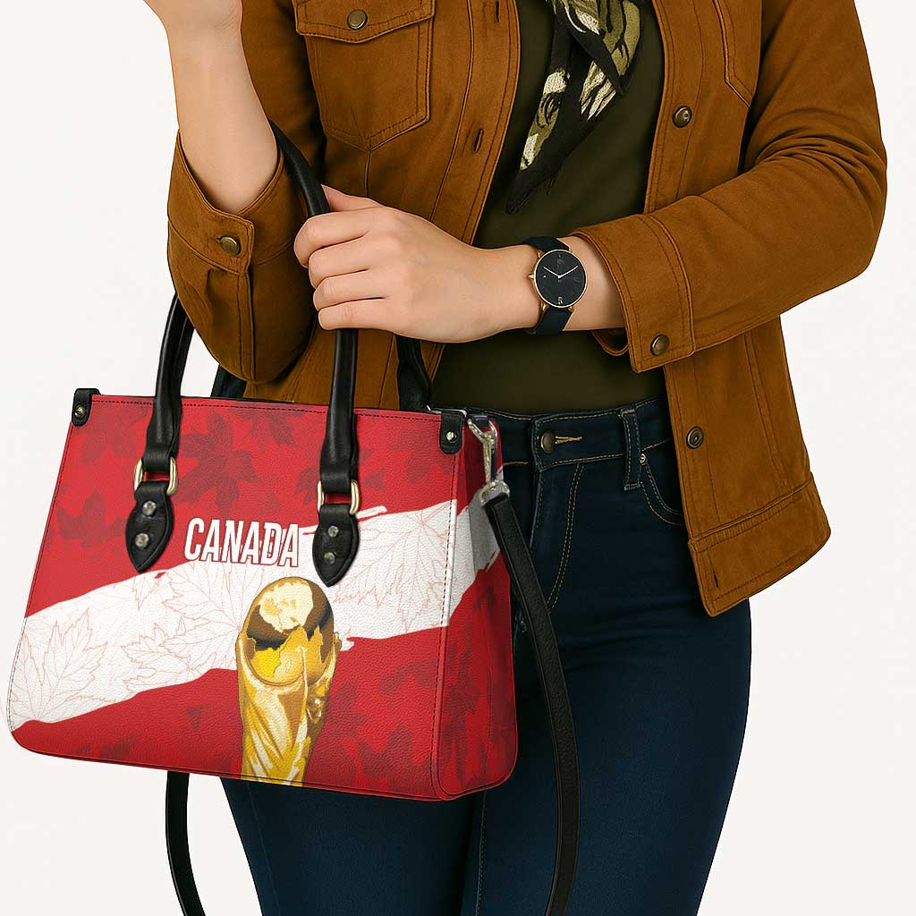 Canada WC2026 Soccer Leather Bag Les Rouges