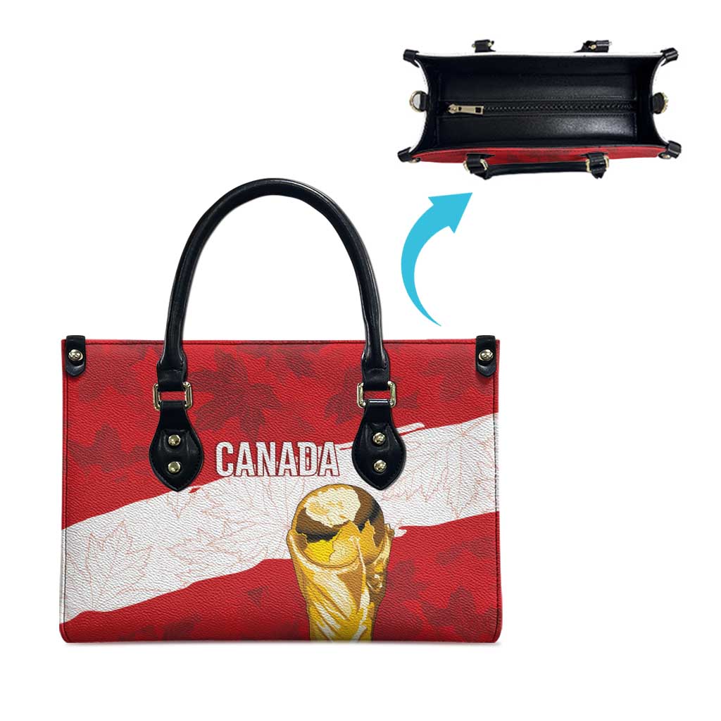Canada WC2026 Soccer Leather Bag Les Rouges