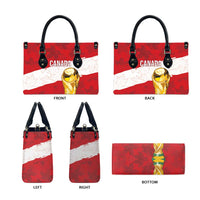 Canada WC2026 Soccer Leather Bag Les Rouges
