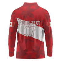 Canada WC2026 Soccer Custom Long Sleeve Polo Shirt Les Rouges
