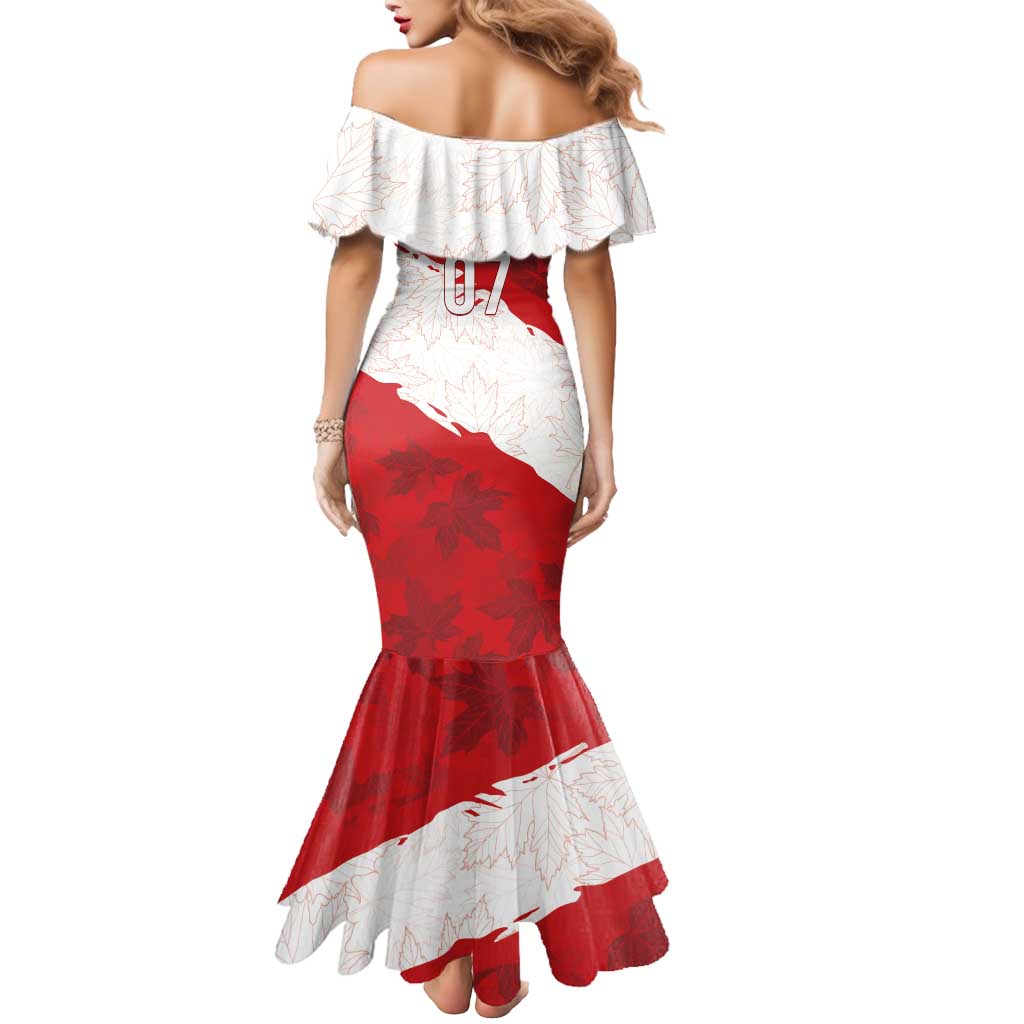 Canada WC2026 Soccer Custom Mermaid Dress Les Rouges