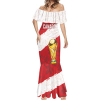 Canada WC2026 Soccer Custom Mermaid Dress Les Rouges