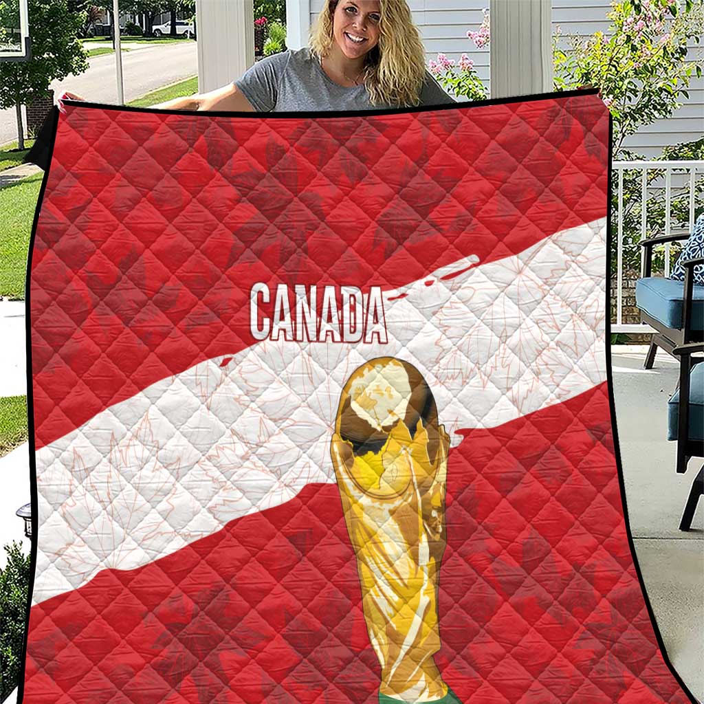 Canada WC2026 Soccer Quilt Les Rouges