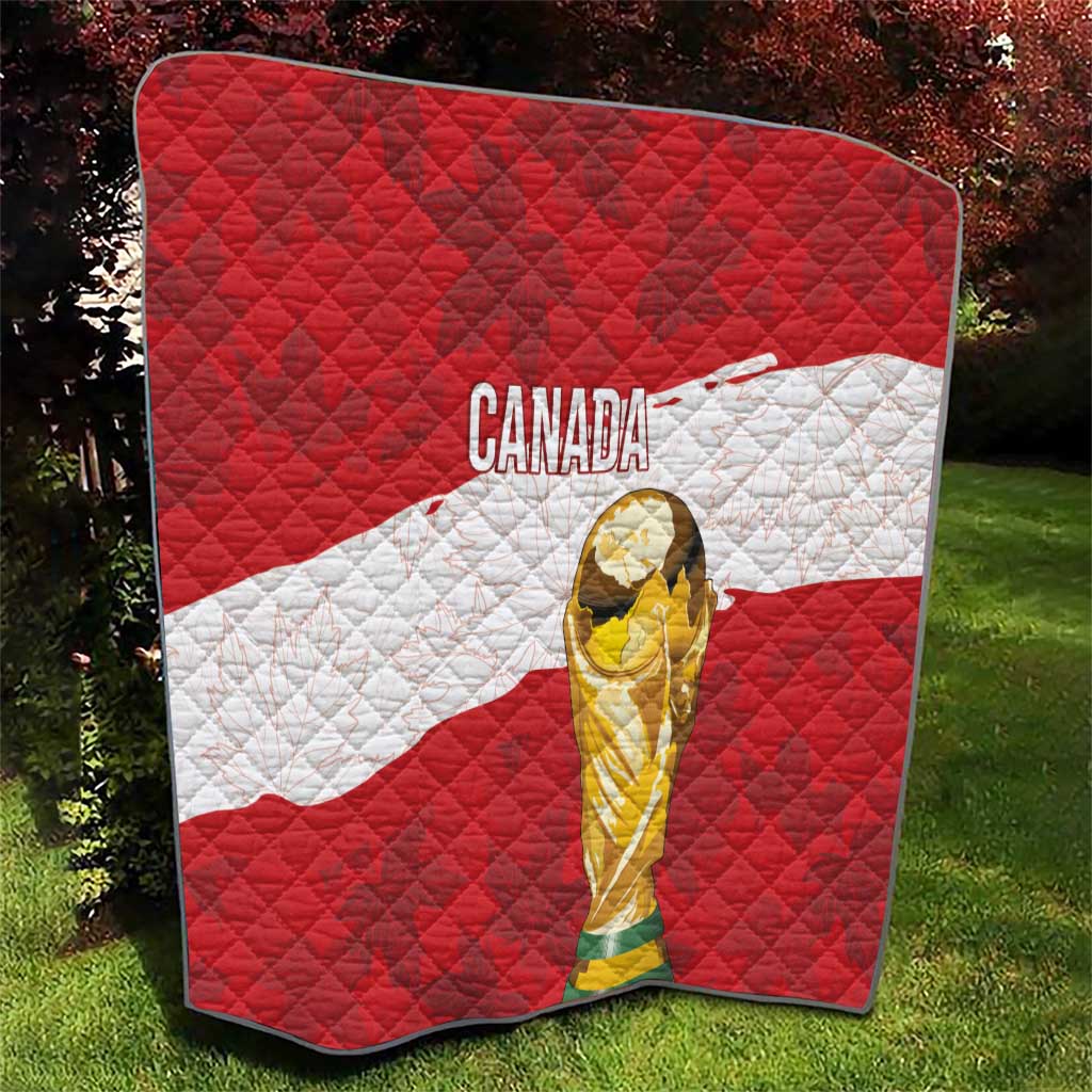 Canada WC2026 Soccer Quilt Les Rouges