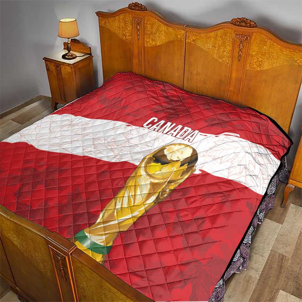 Canada WC2026 Soccer Quilt Les Rouges