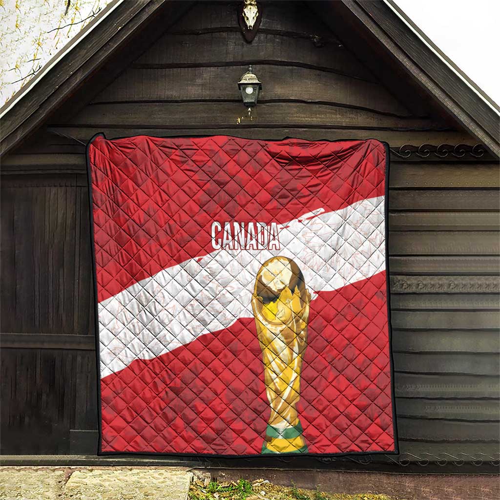 Canada WC2026 Soccer Quilt Les Rouges