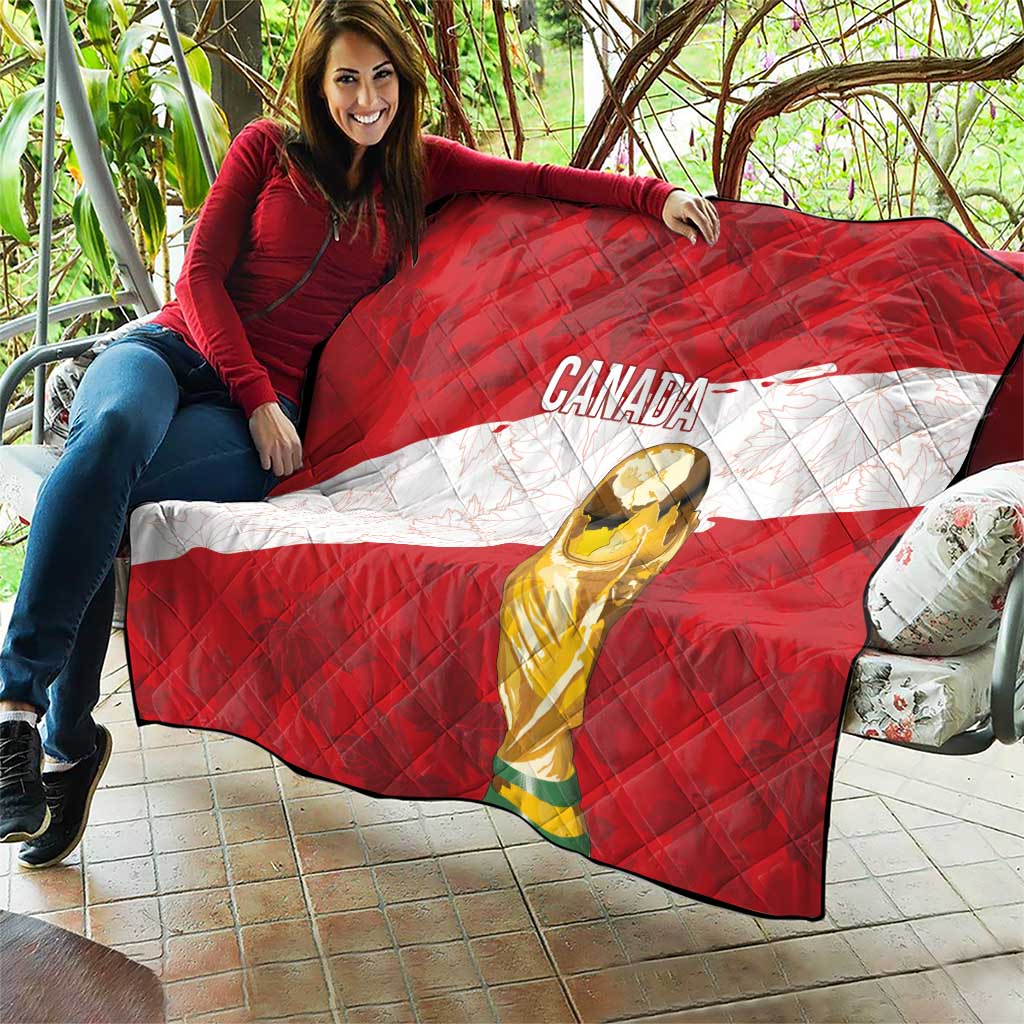Canada WC2026 Soccer Quilt Les Rouges