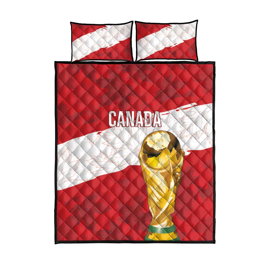 Canada WC2026 Soccer Quilt Bed Set Les Rouges