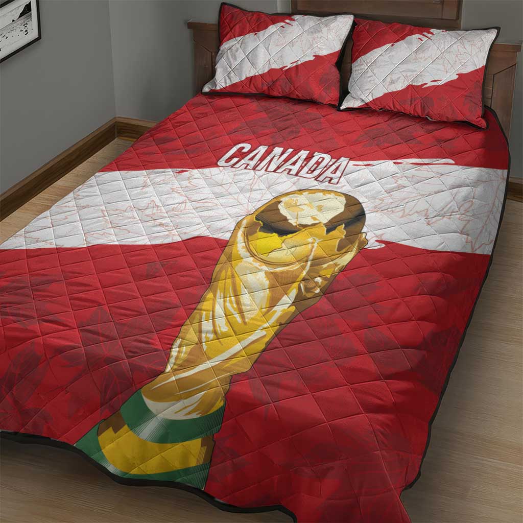 Canada WC2026 Soccer Quilt Bed Set Les Rouges