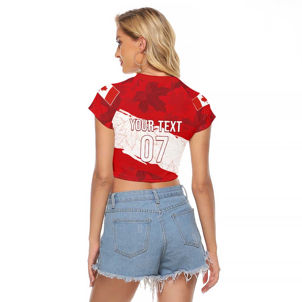 Canada WC2026 Soccer Custom Raglan Cropped T Shirt Les Rouges