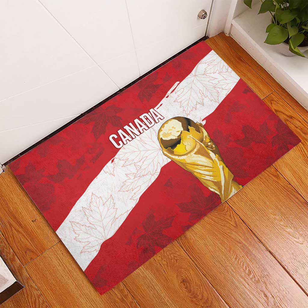 Canada WC2026 Soccer Rubber Doormat Les Rouges