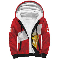 Canada WC2026 Soccer Custom Sherpa Hoodie Les Rouges