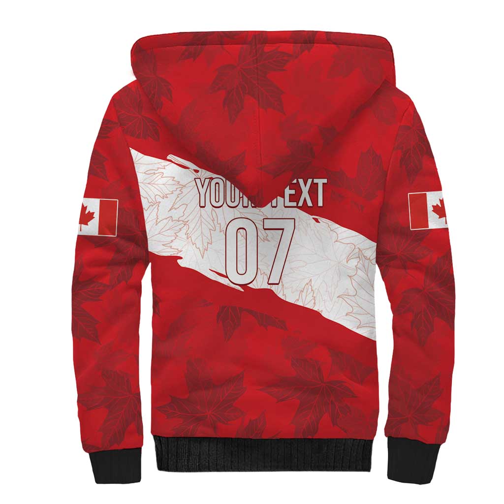 Canada WC2026 Soccer Custom Sherpa Hoodie Les Rouges