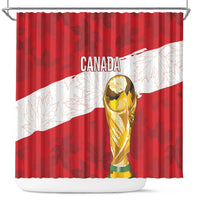 Canada WC2026 Soccer Shower Curtain Les Rouges