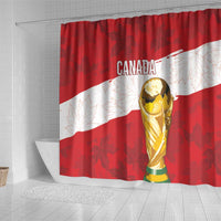 Canada WC2026 Soccer Shower Curtain Les Rouges