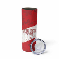 Canada WC2026 Soccer Custom Skinny Tumbler Les Rouges