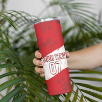 Canada WC2026 Soccer Custom Skinny Tumbler Les Rouges