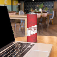 Canada WC2026 Soccer Custom Skinny Tumbler Les Rouges