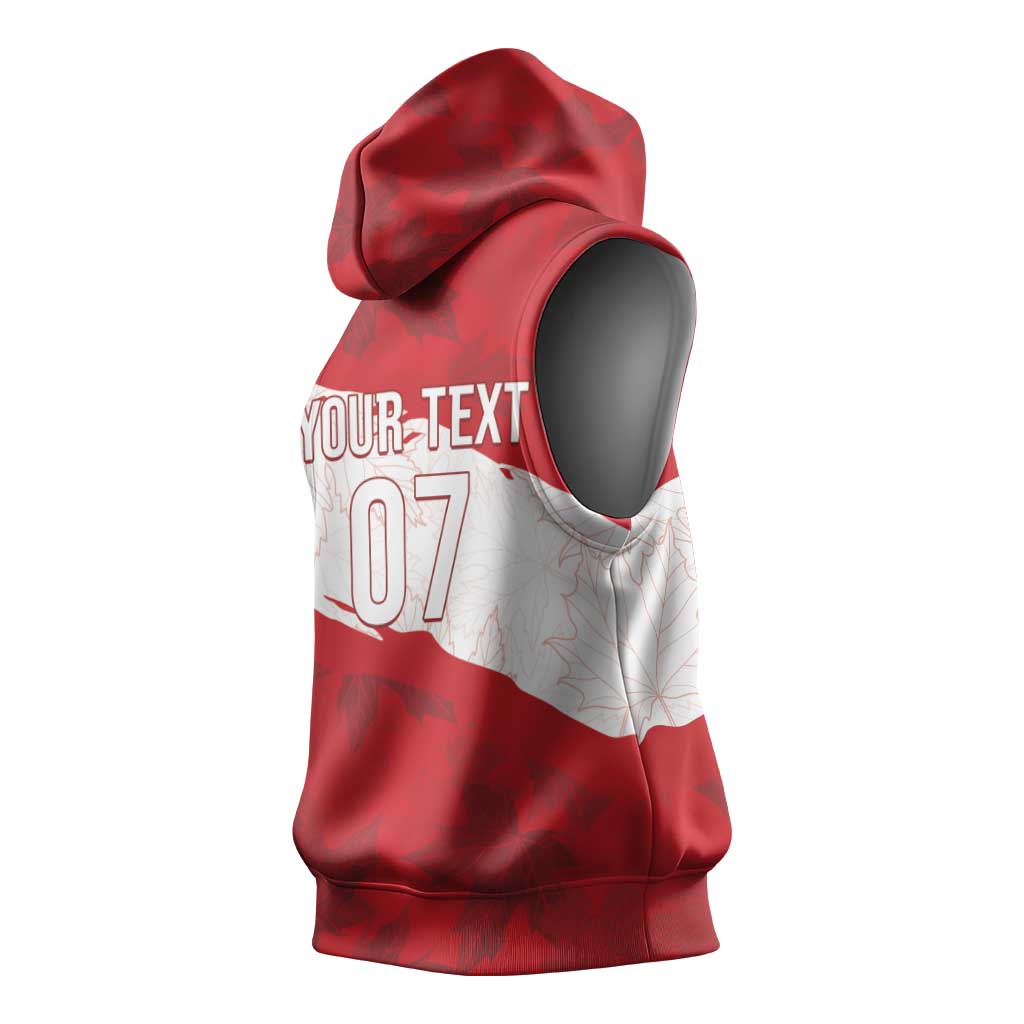 Canada WC2026 Soccer Custom Sleeveless Hoodie Les Rouges