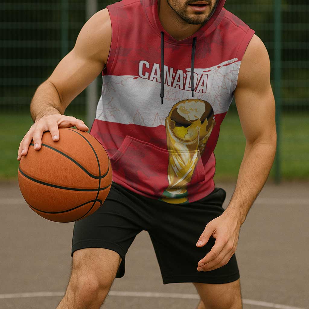 Canada WC2026 Soccer Custom Sleeveless Hoodie Les Rouges