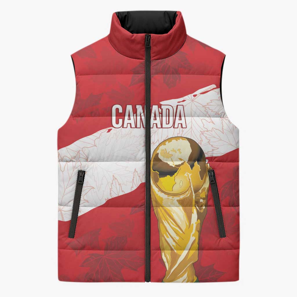 Canada WC2026 Soccer Custom Sleeveless Puffer Jacket Les Rouges