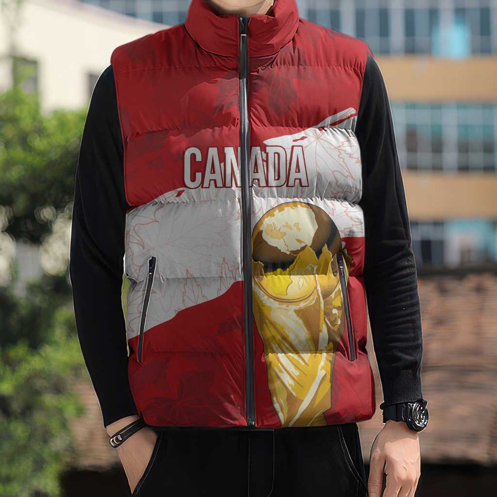 Canada WC2026 Soccer Custom Sleeveless Puffer Jacket Les Rouges