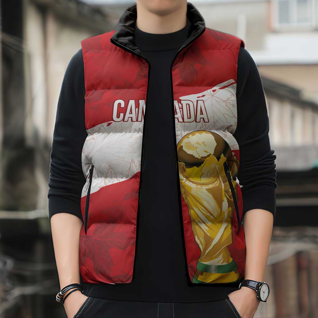 Canada WC2026 Soccer Custom Sleeveless Puffer Jacket Les Rouges
