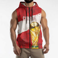 Canada WC2026 Soccer Custom Sleeveless Zip Hoodie Les Rouges