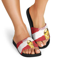 Canada WC2026 Soccer Slide Sandals Les Rouges
