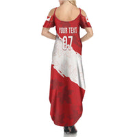 Canada WC2026 Soccer Custom Summer Maxi Dress Les Rouges