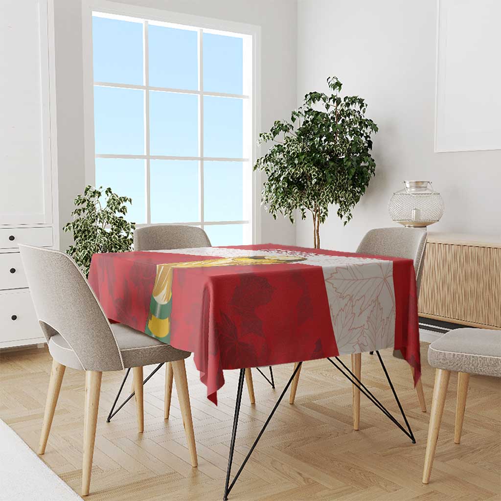 Canada WC2026 Soccer Tablecloth Les Rouges