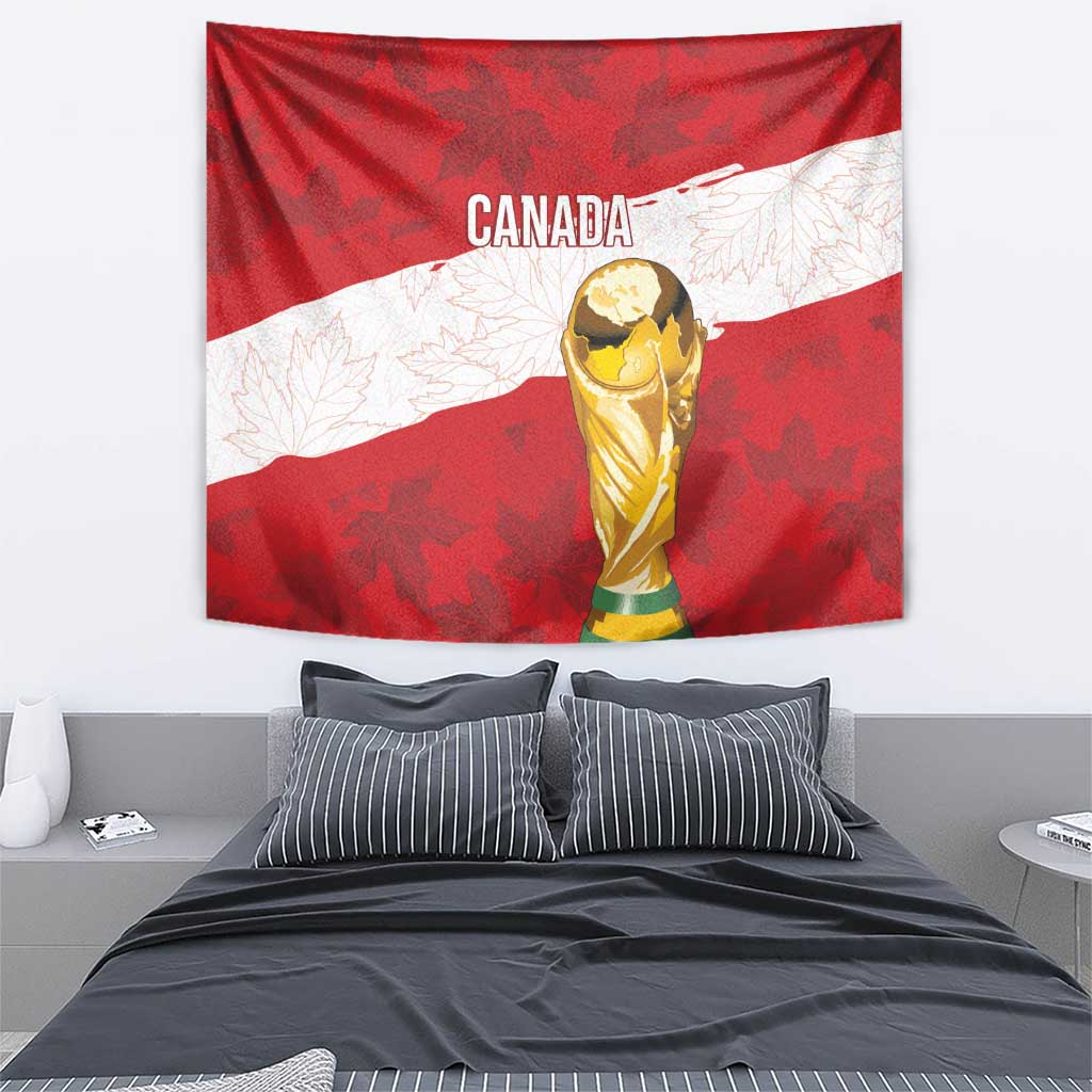 Canada WC2026 Soccer Tapestry Les Rouges