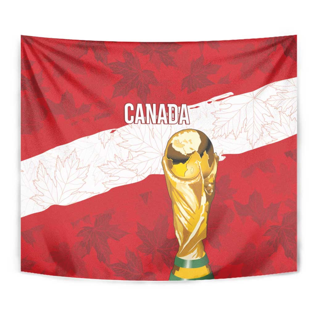 Canada WC2026 Soccer Tapestry Les Rouges