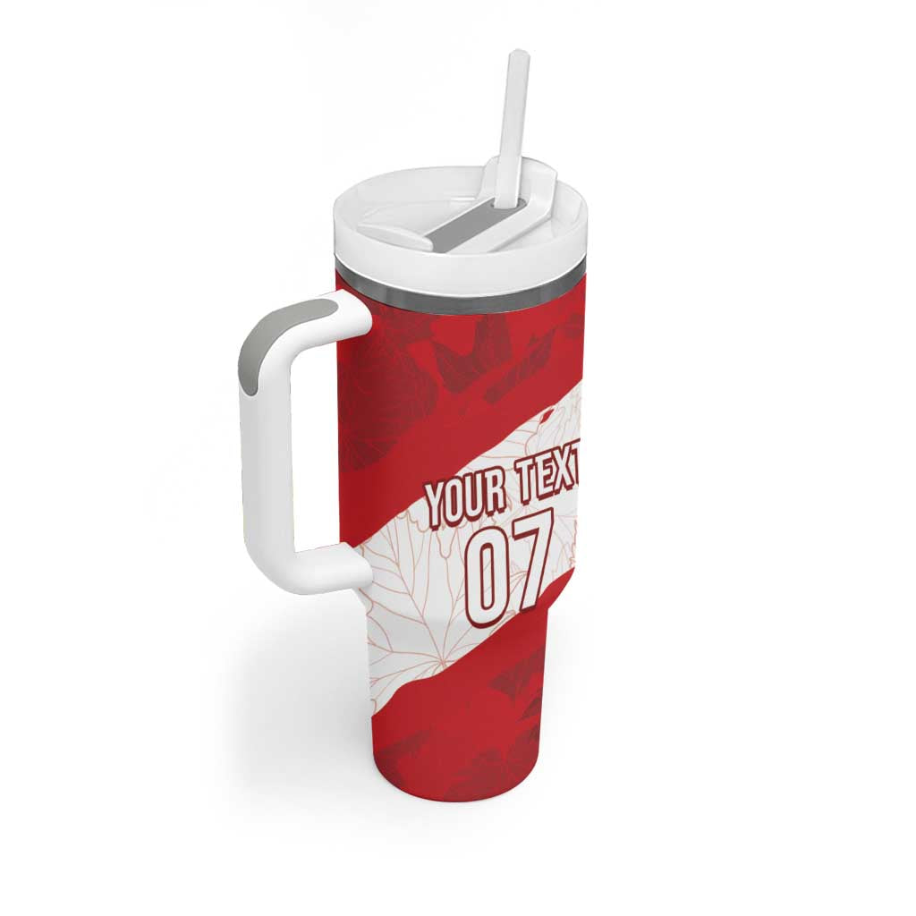 Canada WC2026 Soccer Custom Tumbler With Handle Les Rouges