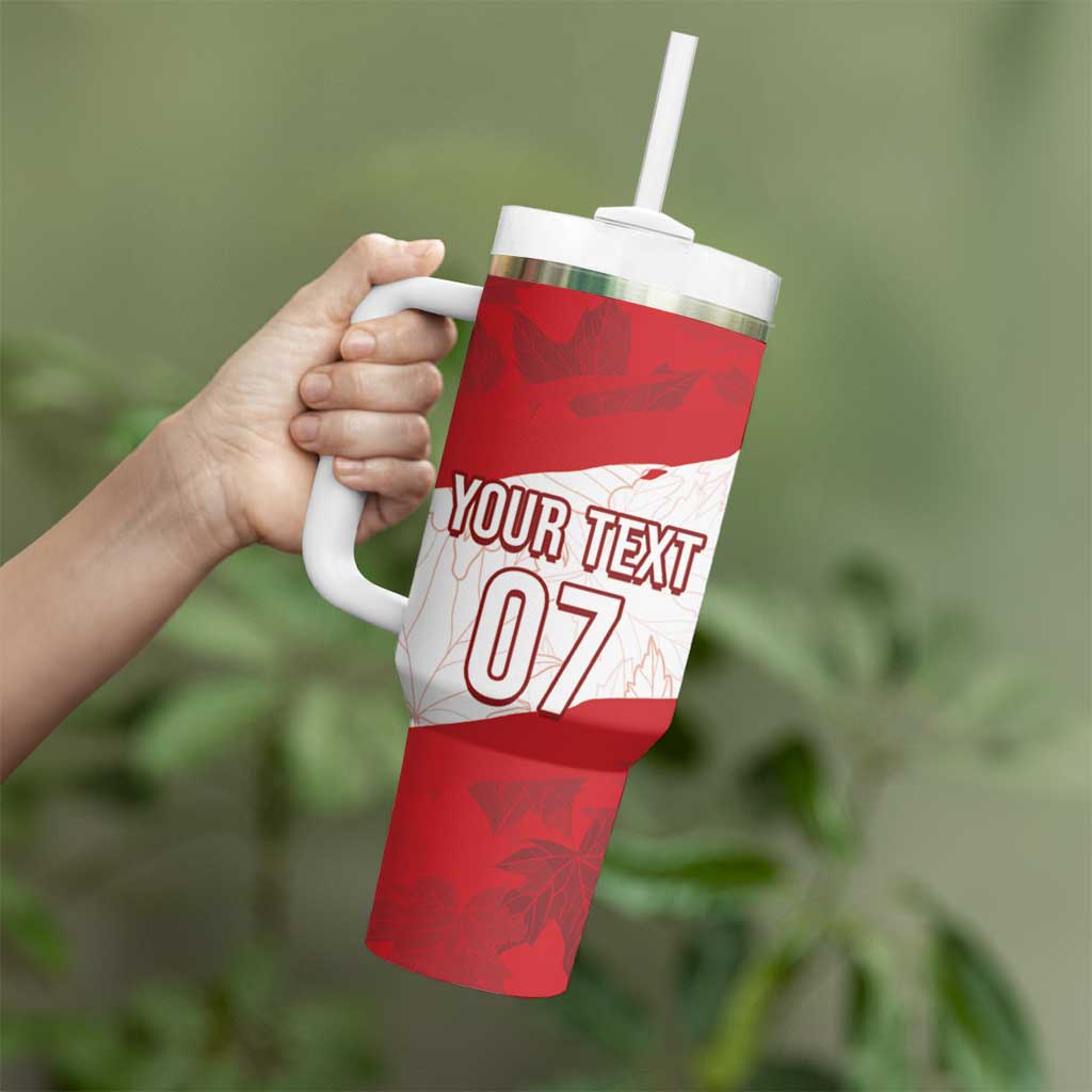 Canada WC2026 Soccer Custom Tumbler With Handle Les Rouges