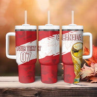 Canada WC2026 Soccer Custom Tumbler With Handle Les Rouges
