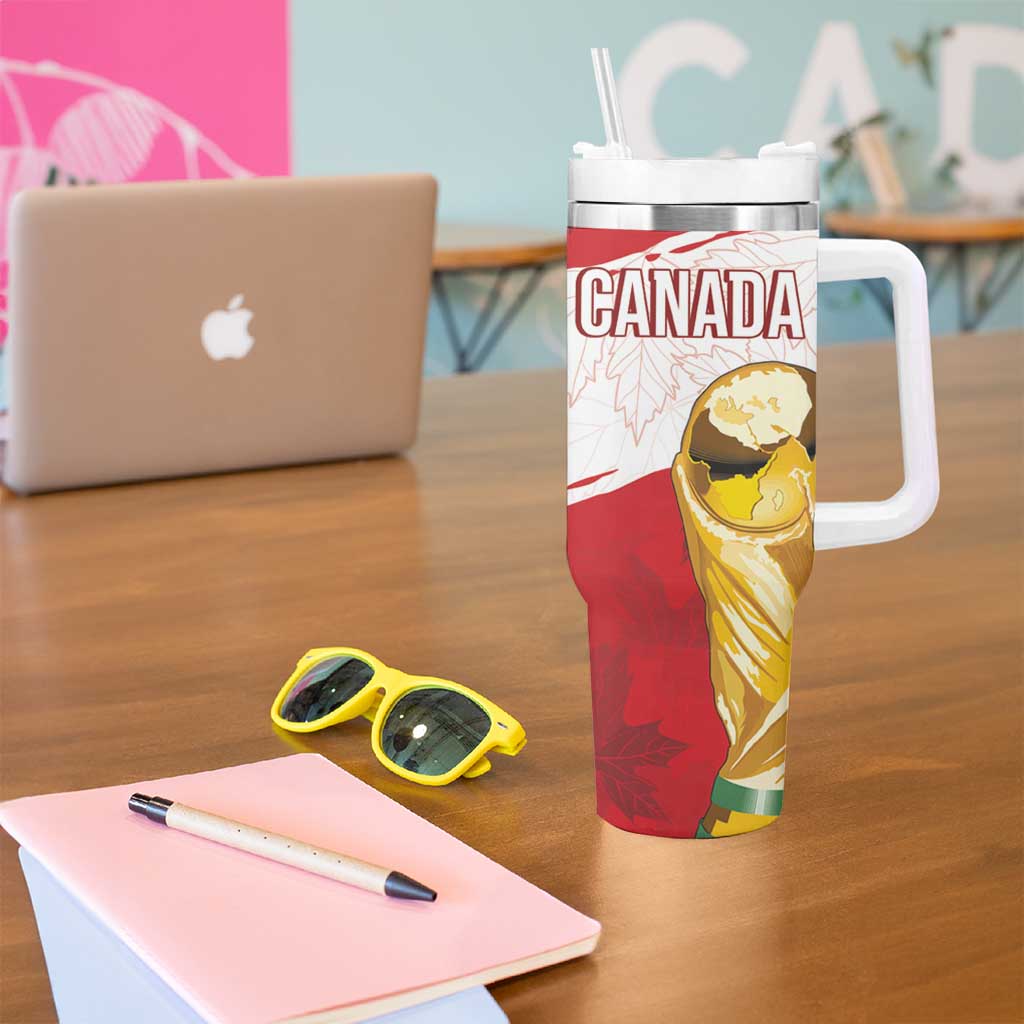 Canada WC2026 Soccer Custom Tumbler With Handle Les Rouges