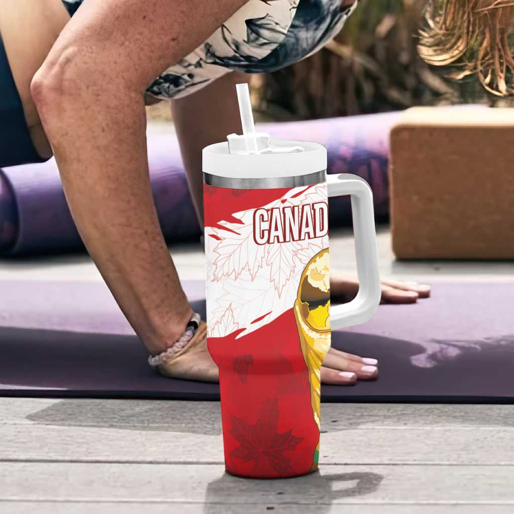 Canada WC2026 Soccer Custom Tumbler With Handle Les Rouges