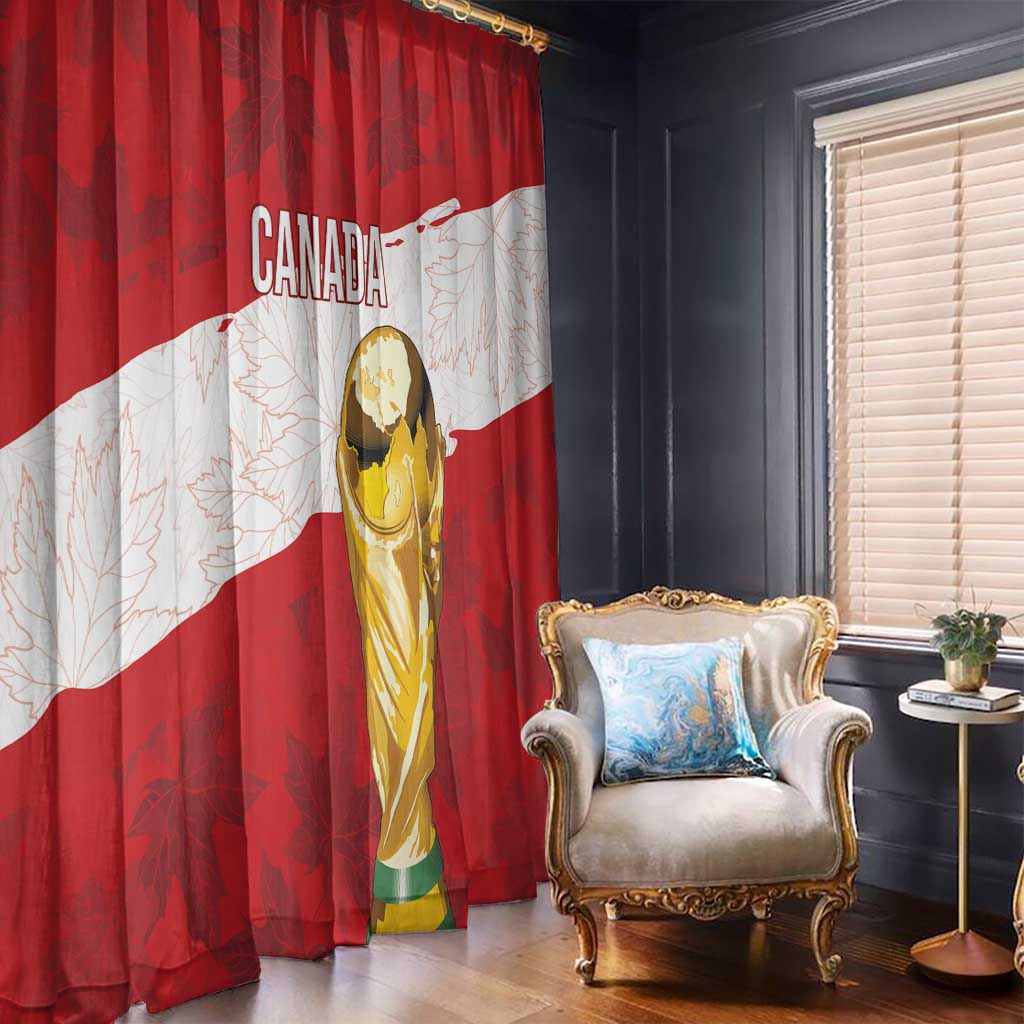 Canada WC2026 Soccer Window Curtain Les Rouges