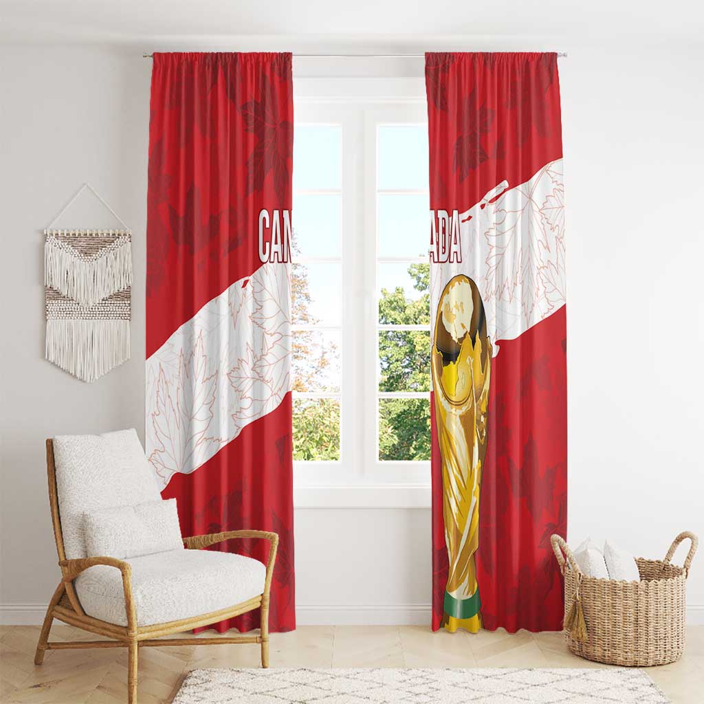 Canada WC2026 Soccer Window Curtain Les Rouges