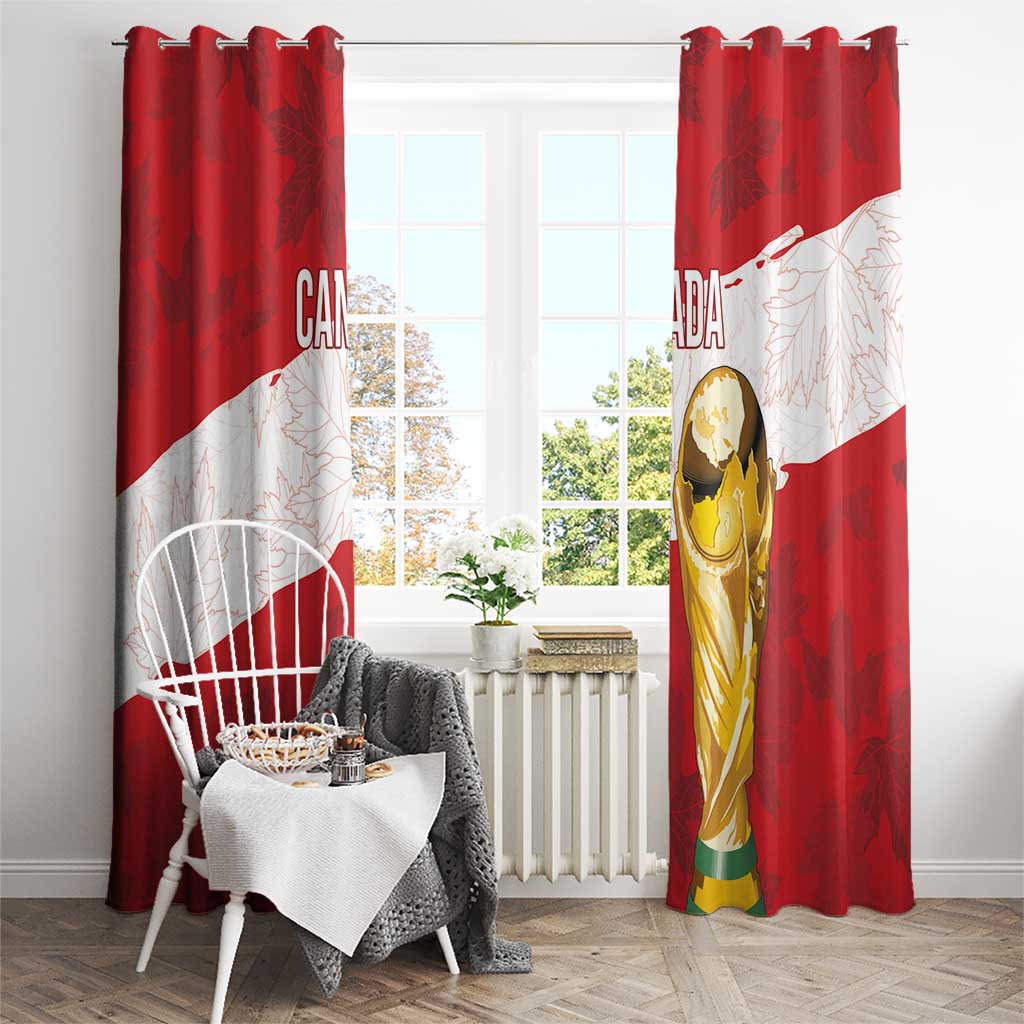 Canada WC2026 Soccer Window Curtain Les Rouges