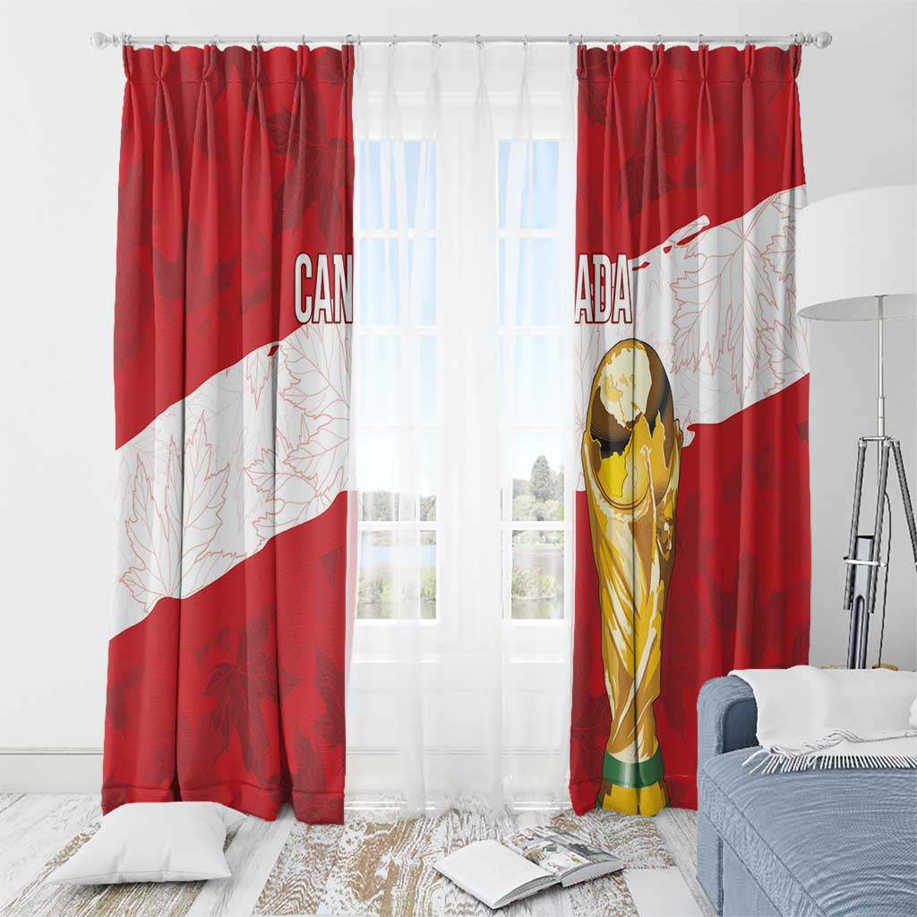 Canada WC2026 Soccer Window Curtain Les Rouges