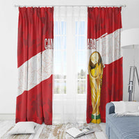 Canada WC2026 Soccer Window Curtain Les Rouges