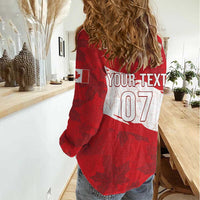 Canada WC2026 Soccer Custom Women Casual Shirt Les Rouges